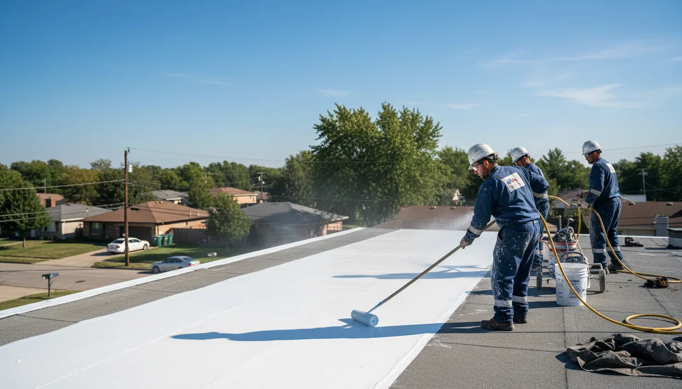 Commercial roof coating in Jamestown, NY near me
